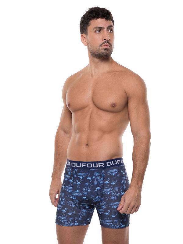 Boxer Estampado Spun Con Lycra