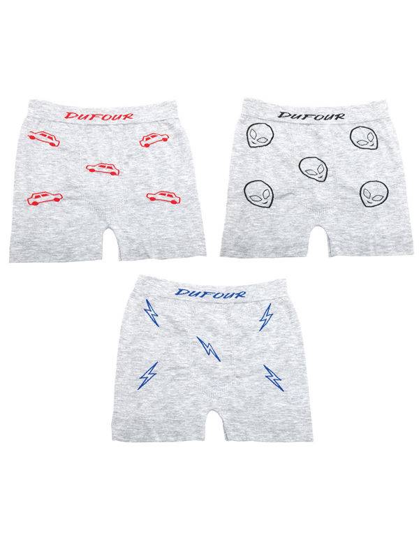 Boxer Kids Melange Fantasía Sin Costura