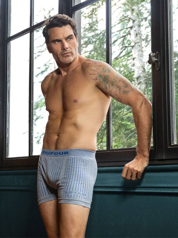 Boxer Rayas Verticales sin Costura