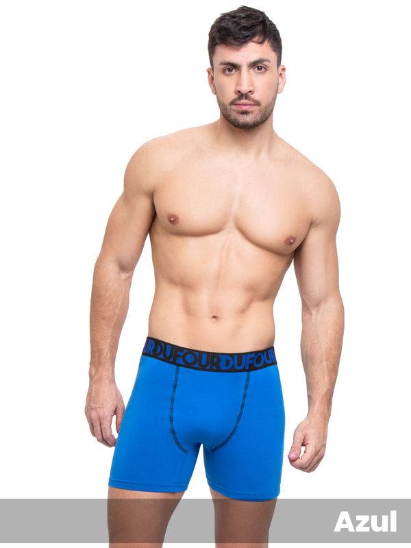 Boxer Algodón Lycra Bordador