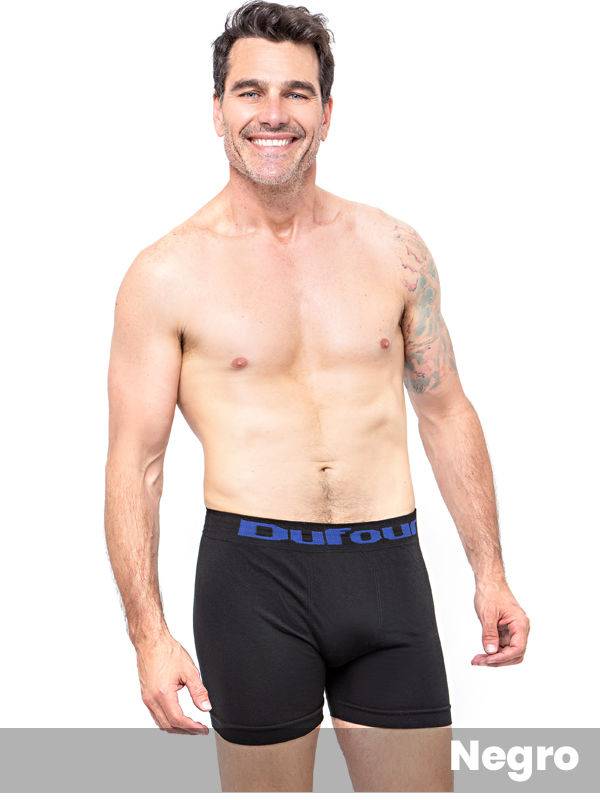 Boxer Algodón Liso sin Costura
