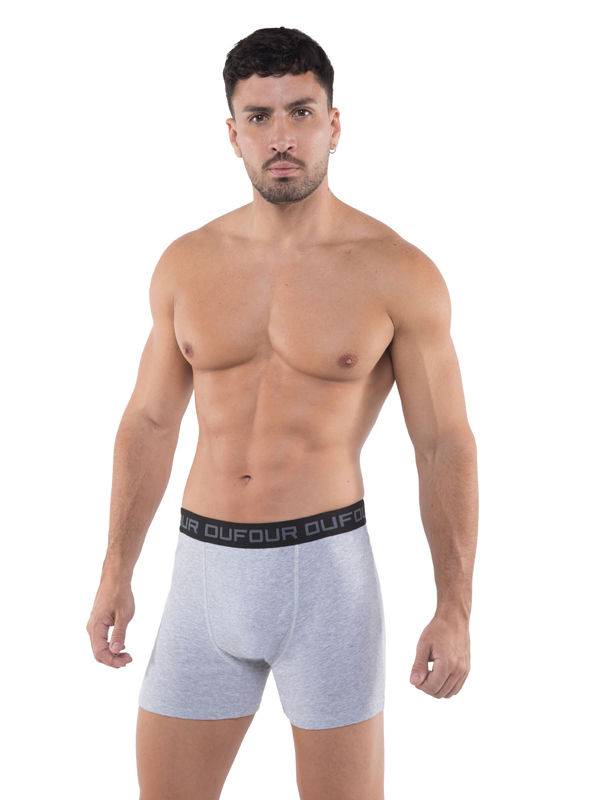 Boxer Algodón Rib Liso