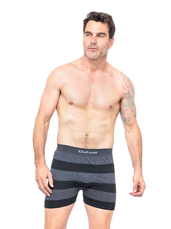 Boxer Algodón Rayas Anchas sin Costura