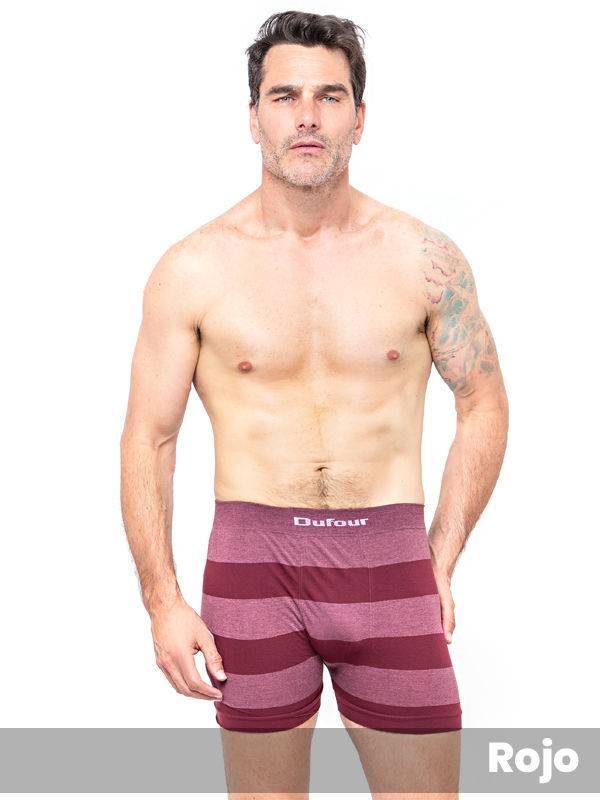 Boxer Algodón Rayas Anchas sin Costura