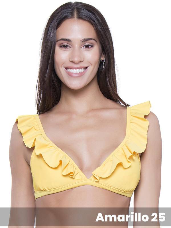 Corpiño de malla Triángulo con Volado