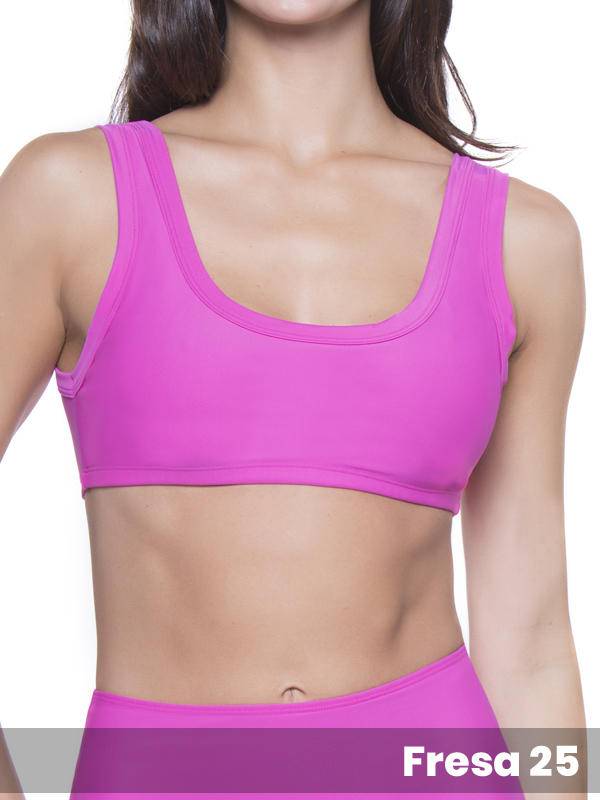 Top de malla Básico con Collareta