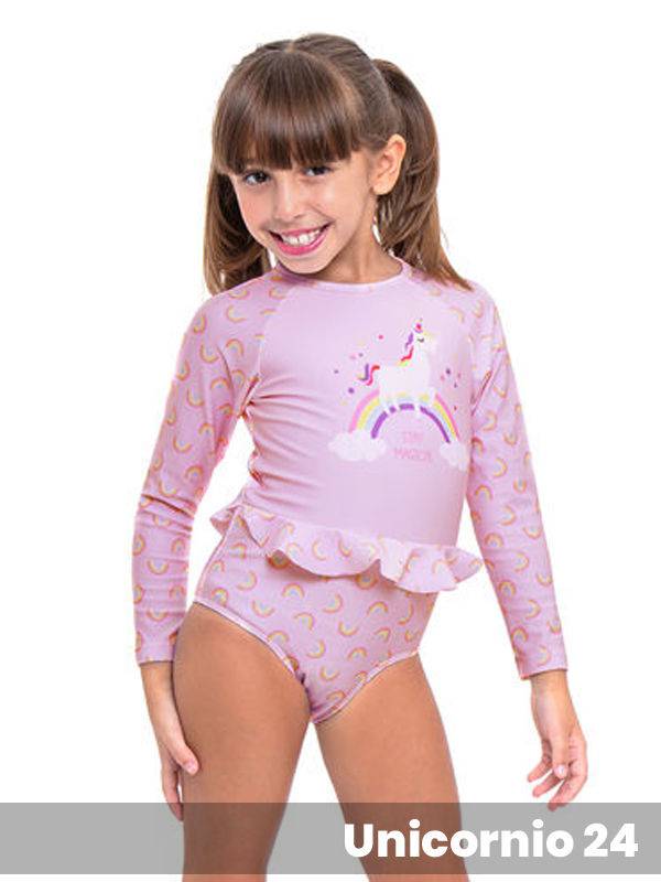 Malla Entera Manga Larga Unicornio