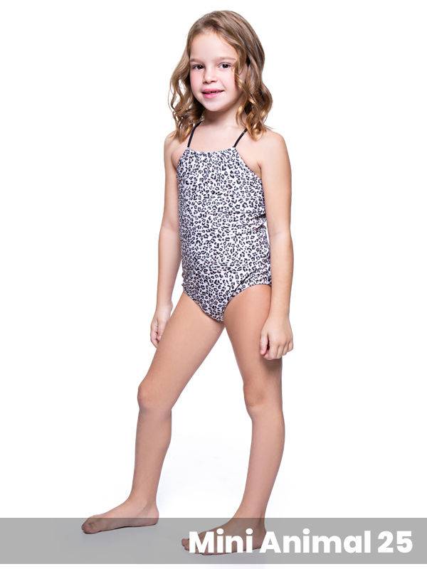 Malla Entera Niña Con Frunce