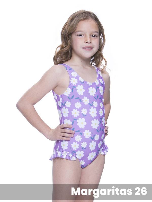 Malla Entera Niña Con Volado