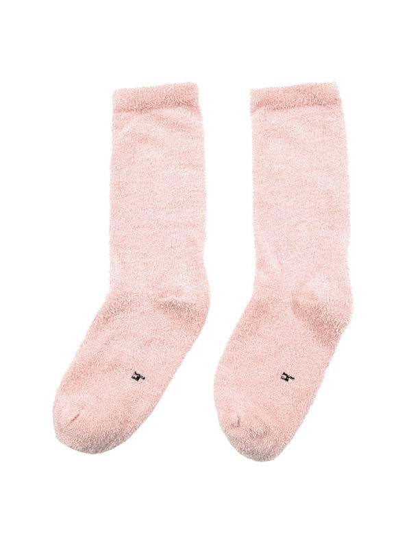 Soquete Infantil Liso Chenille S/Costura