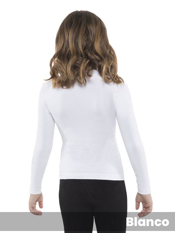Camiseta térmica de niña sin costura