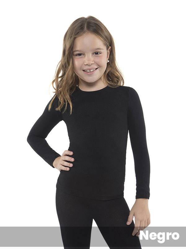Camiseta Ultraopaca Niña Manga Larga Lycra