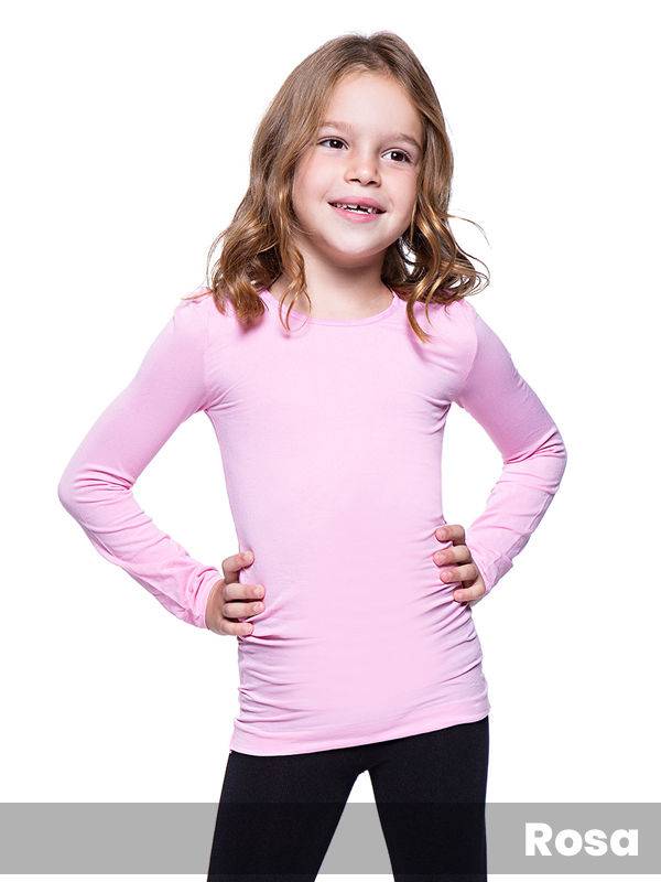 Camiseta Ultraopaca Niña Manga Larga Lycra