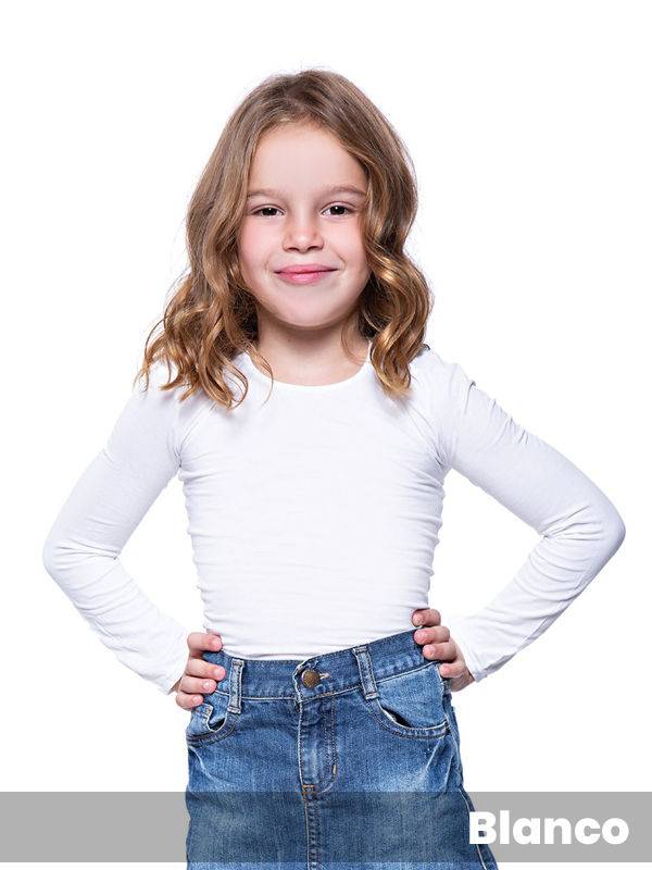 Camiseta Ultraopaca Niña Manga Larga Lycra