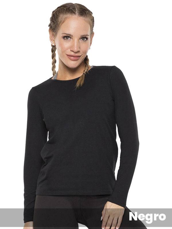 Remera Manga Larga Algodón Lycra