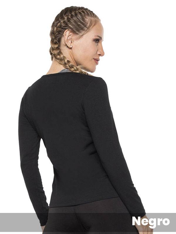 Remera Manga Larga Algodón Lycra