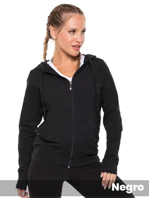 Campera Buzo algodón Lycra Con Capucha