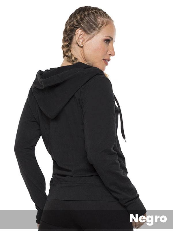 Campera Buzo algodón Lycra Con Capucha