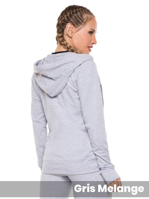 Campera Buzo algodón Lycra Con Capucha