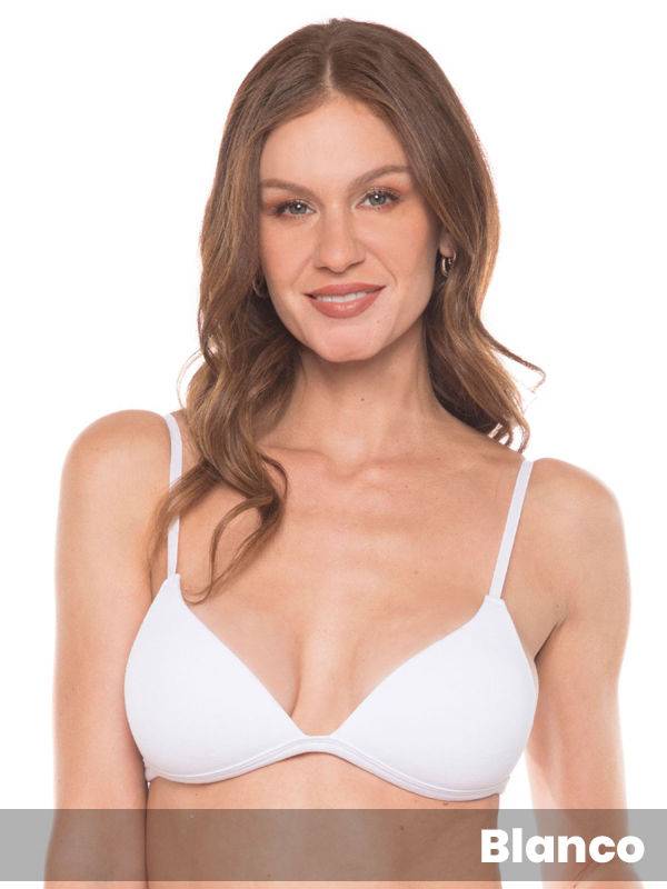 Corpiño Triangulo Armado De Algodón y Lycra