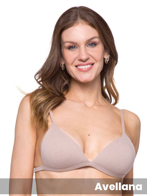 Corpiño Triangulo Armado De Algodón y Lycra