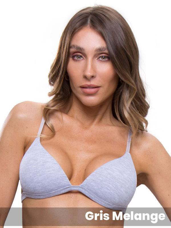 Corpiño Triangulo Armado De Algodón y Lycra