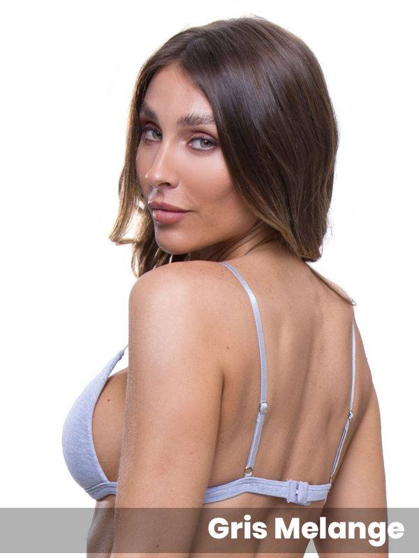 Corpiño Triangulo Armado De Algodón y Lycra