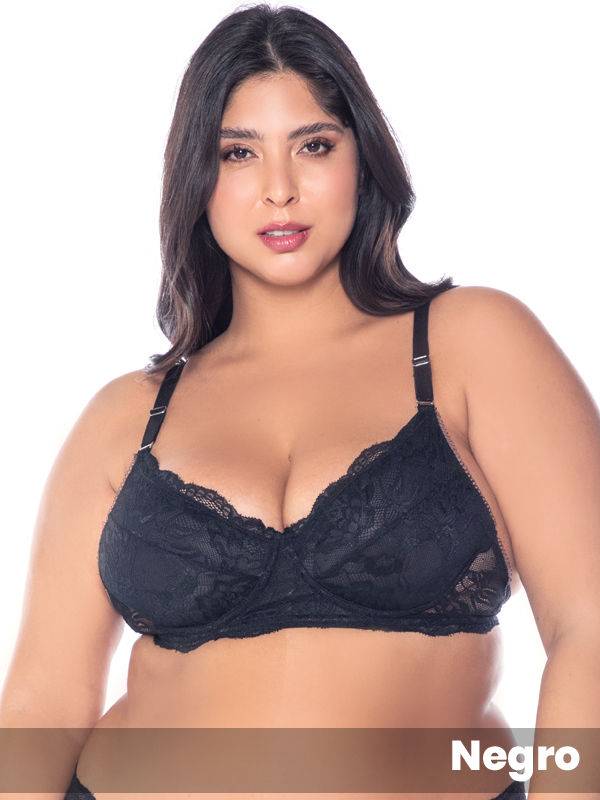 Corpiño De Puntilla con Aro Plus