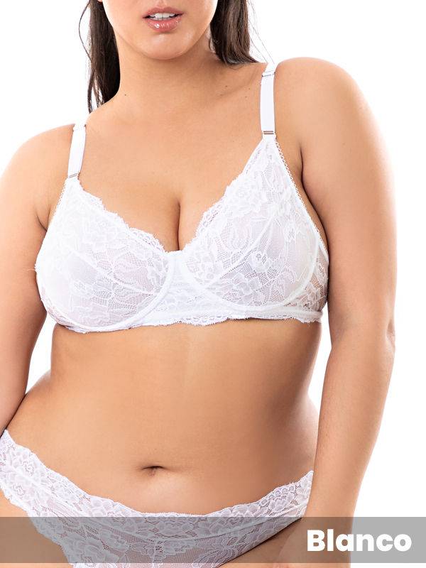 Corpiño De Puntilla con Aro Plus