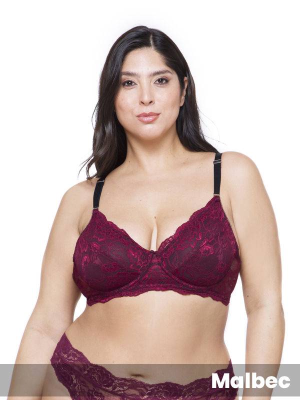 Corpiño De Puntilla Con Aro Plus