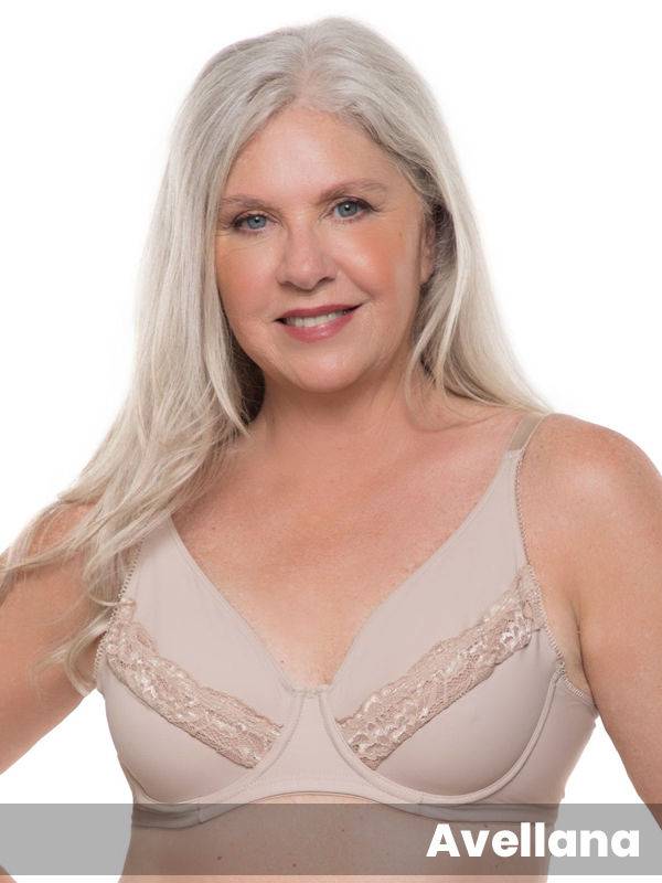 Corpiño Elegance Lycra y Puntilla con Aro