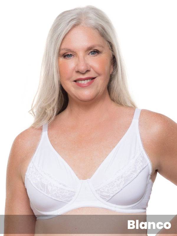 Corpiño Elegance Lycra Y Puntilla Con Aro