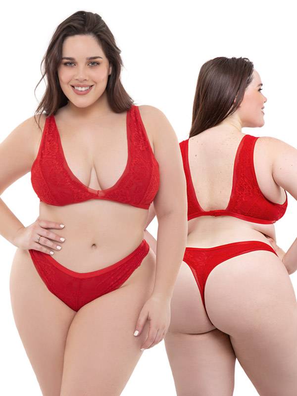 Corpiño Marilyn Tul y Puntilla