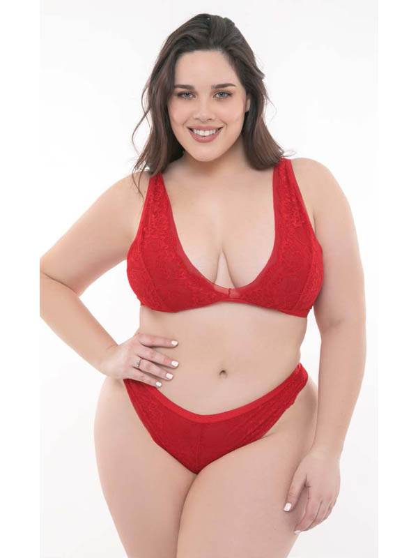 Corpiño Marilyn Tul y Puntilla