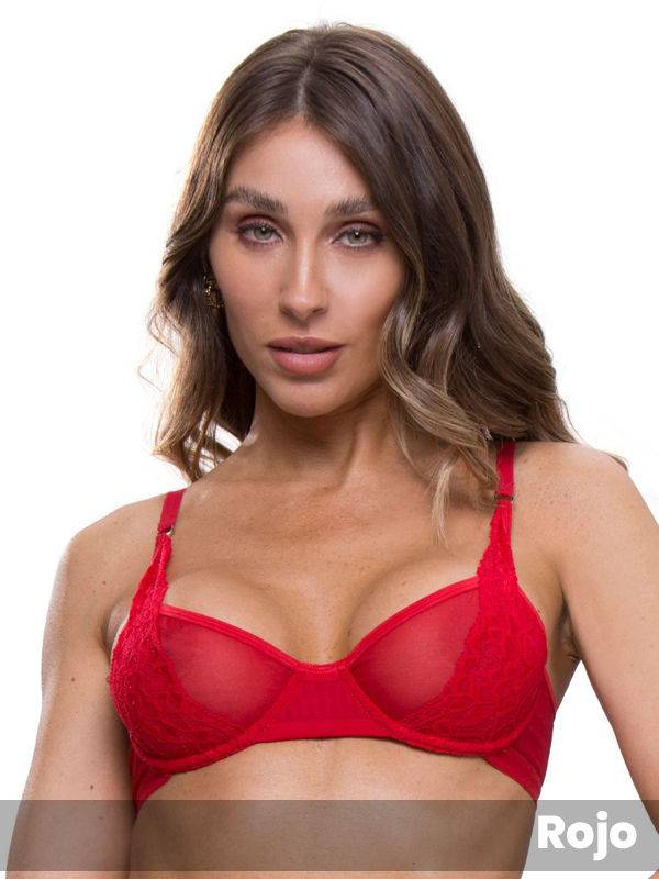 Corpiño Con Aro Tul Y Puntilla