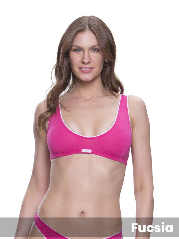 Top Algodón Lycra Con Grifa