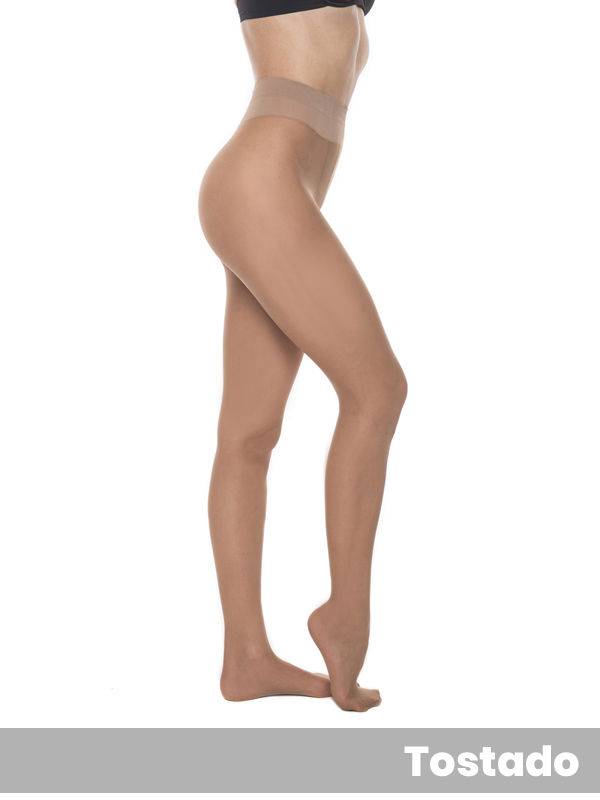 Panty Suave Desnuda Sin Puntera Lycra