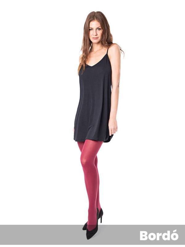 Panty Ultraopaca Desnuda con  Triangulo Lycra