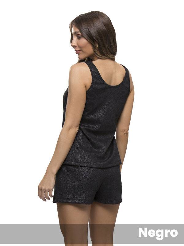 Pijama Con Lurex Musculosa