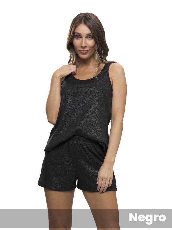Pijama Con Lurex Musculosa