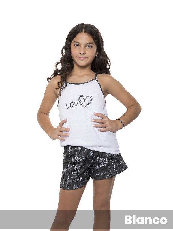 Pijama Teen Con Bretel Love
