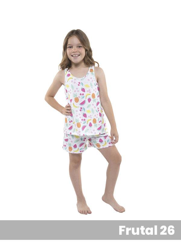 Pijama Niña Musculosa Frutal