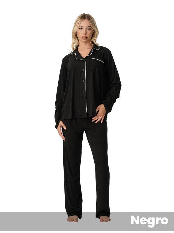 Pijama Camisero Liso