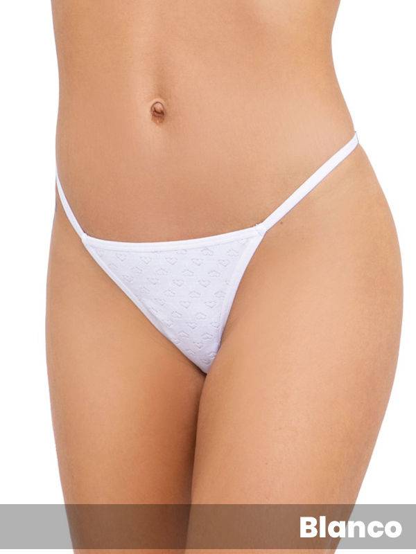 Tanga Colaless Microfibra Corazón