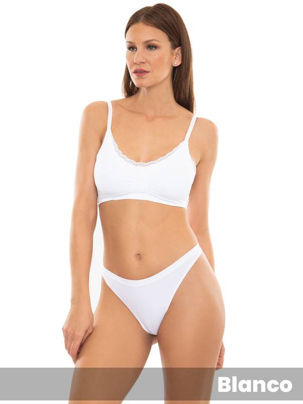 Colaless Algodón Lycra Sin Costura