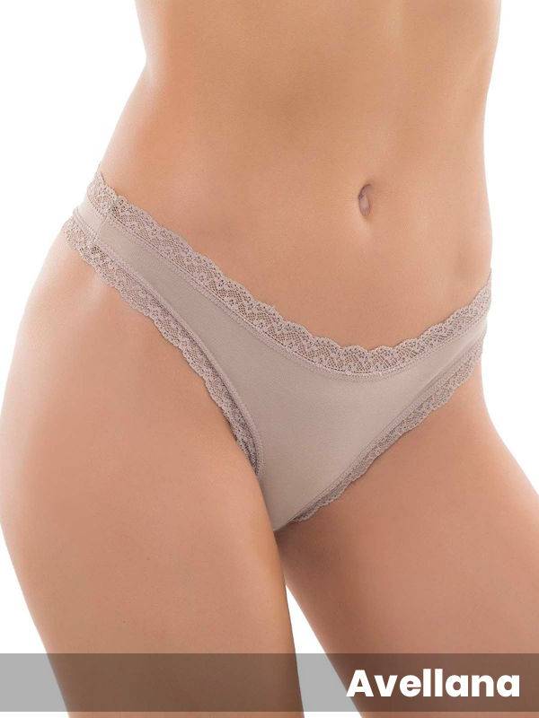 Colaless Algodón Lycra Con Puntilla