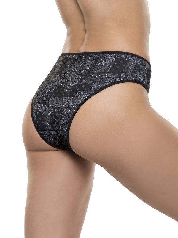 Tiro Corto Estampada Spun Con Lycra