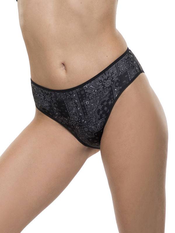 Tiro Corto Estampada Spun Con Lycra