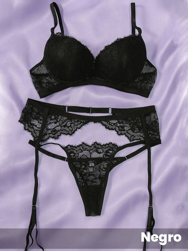 Conjunto soft en puntilla y arnes con tangaless