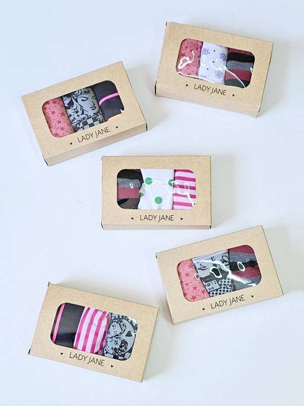 Pack X3 Bombacha Colaless En Algodón Y Lycra Estampado